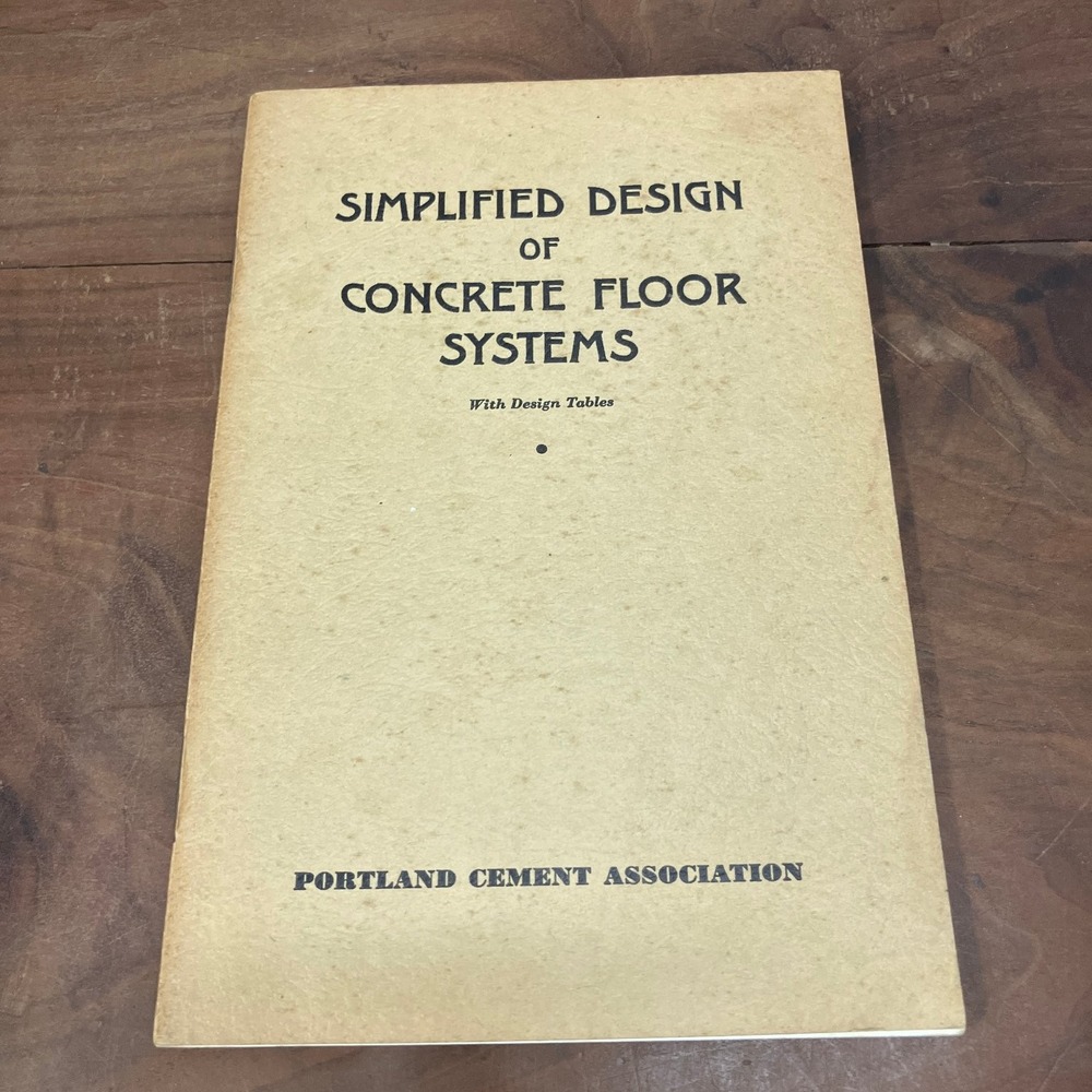 Simplified Design of Concrete Floor Systems Portland Cement Association